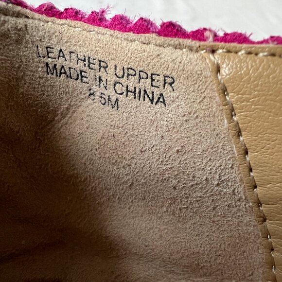 Talbots Francesca Keeper Driving Magenta Pink Suede Leather Loafers, Sz 8.5 LN! - Picture 5 of 15